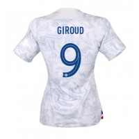 Camisa de Futebol França Olivier Giroud #9 Equipamento Secundário Mulheres Mundo 2022 Manga Curta
